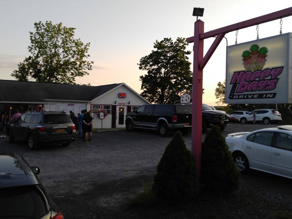 Happy Days Drive In | restaurant | 3022 NY-370, Meridian, NY 13113, USA | 3156262943 OR +1 315-626-2943