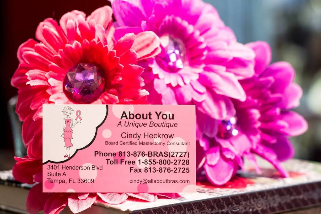ABOUT YOU Mastectomy Boutique | restaurant | 3401 Henderson Blvd ste a, Tampa, FL 33609, USA | 8138762727 OR +1 813-876-2727