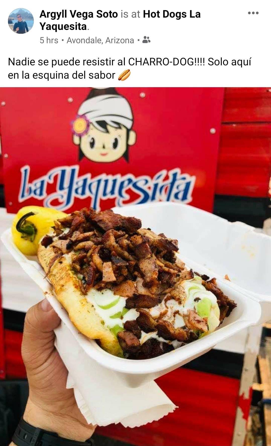 Hot Dogs La Yaquesita | restaurant | 11498 W Buckeye Rd, Avondale, AZ 85323, USA | 6025006634 OR +1 602-500-6634