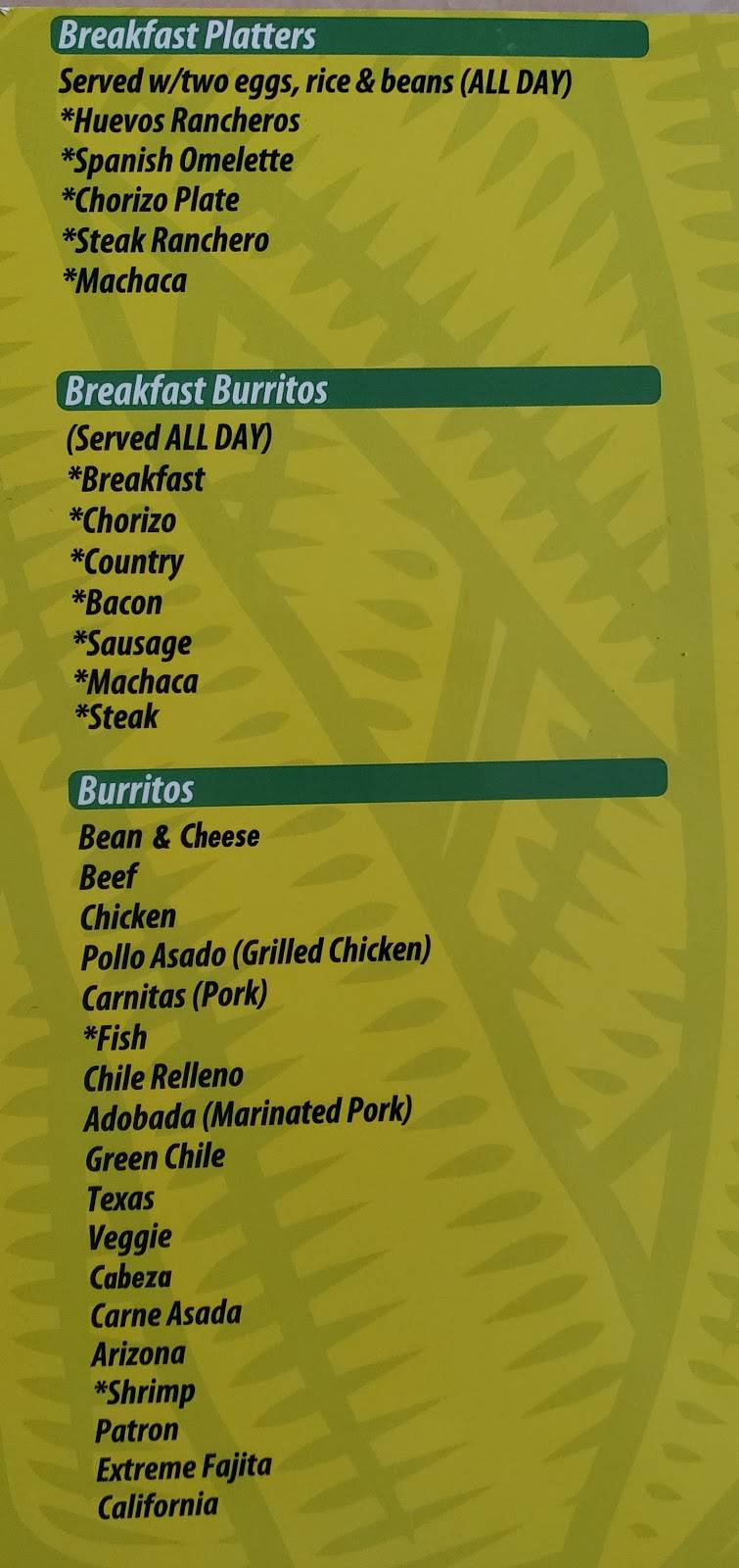 Filbertos Mexican Food | restaurant | 15504 W Bell Rd, Surprise, AZ 85374, USA | 6232489064 OR +1 623-248-9064