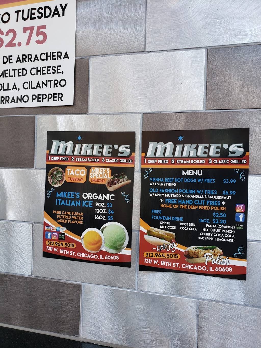 Mikee’s Italian Ice | restaurant | 1309 W 18th St, Chicago, IL 60608, USA | 3129645015 OR +1 312-964-5015