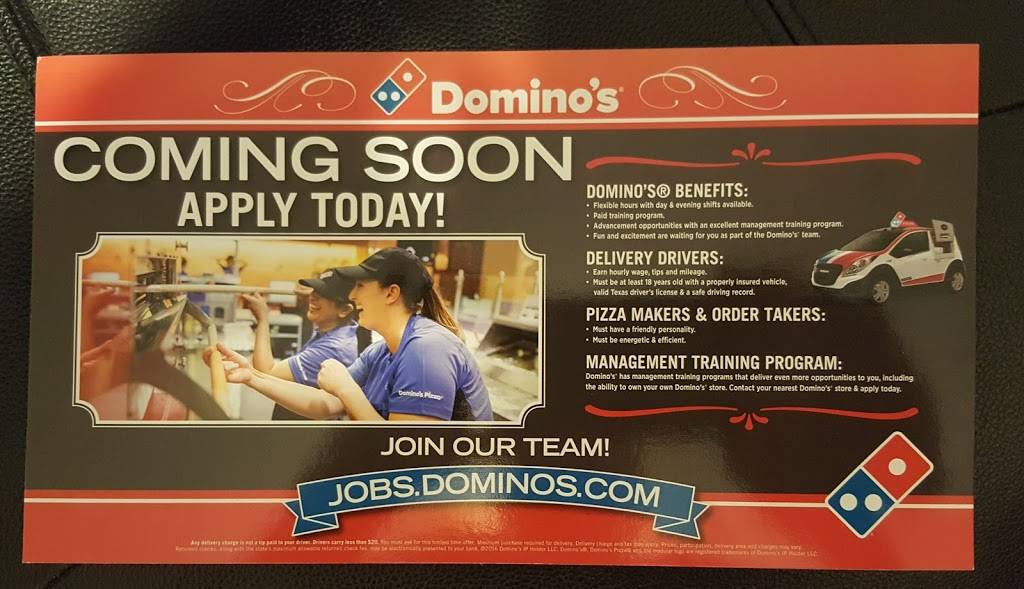 Dominos Pizza | meal delivery | 140 NW John Jones Dr Ste 100, Burleson, TX 76028, USA | 8175295656 OR +1 817-529-5656