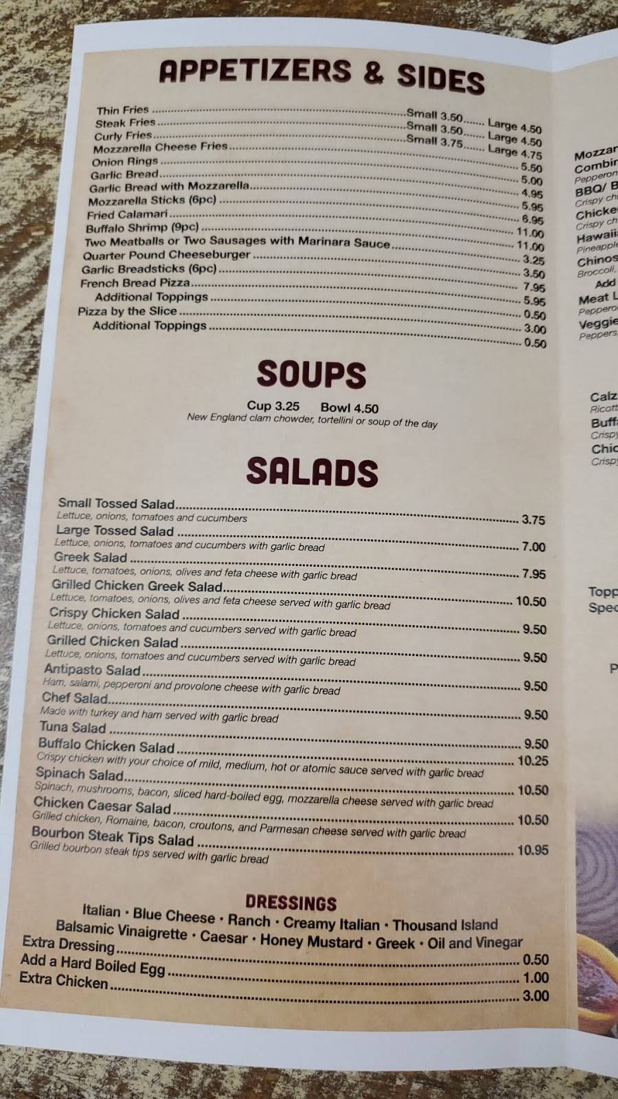 Chinos Pizzeria and Grille | restaurant | 140 Broadway St, Chicopee, MA 01020, USA | 4135988488 OR +1 413-598-8488