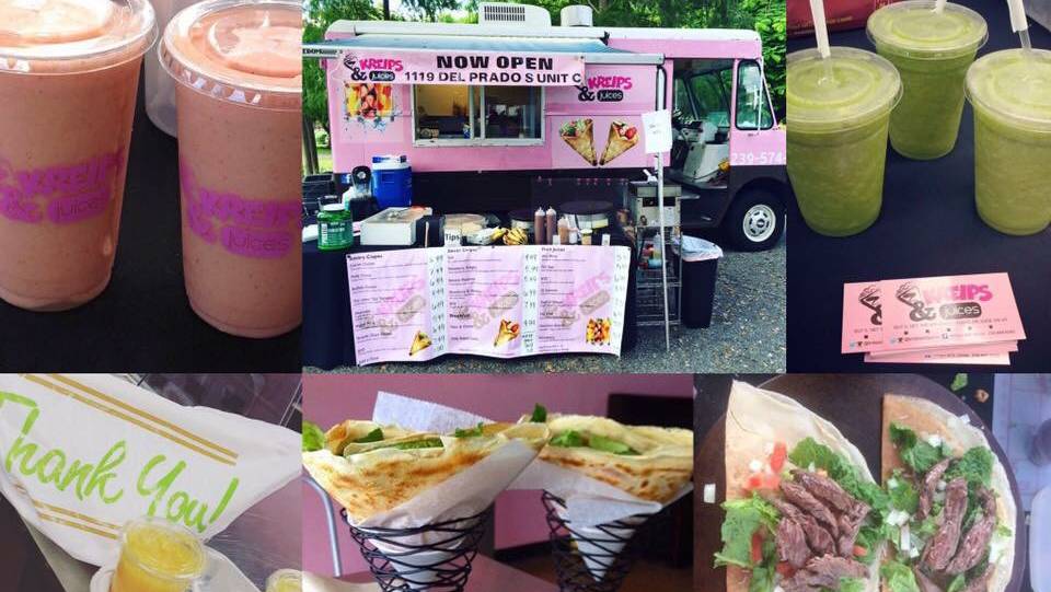 Kreips & Juices | restaurant | S, 1127 Del Prado Blvd S c, Cape Coral, FL 33990, USA | 2395748085 OR +1 239-574-8085
