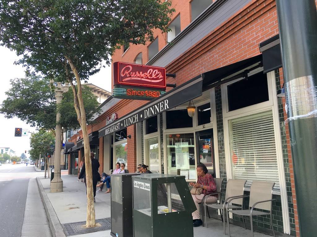 Russells | restaurant | 30 N Fair Oaks Ave, Pasadena, CA 91103, USA | 6265781404 OR +1 626-578-1404