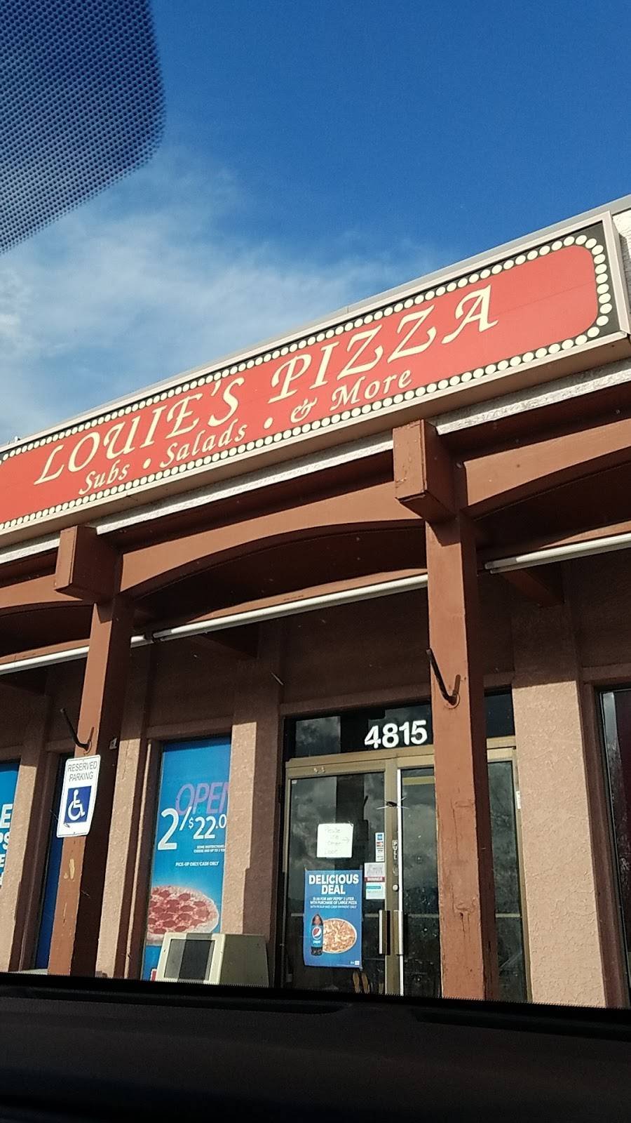 Louies Pizza | meal delivery | 4815 Barnes Rd, Colorado Springs, CO 80917, USA | 7195915241 OR +1 719-591-5241