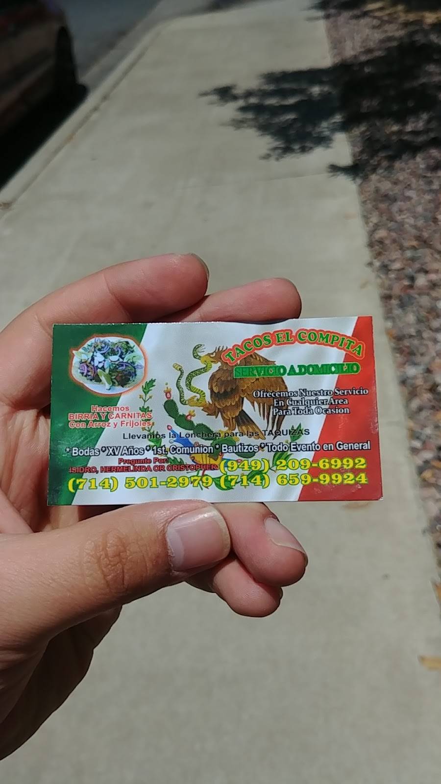 Tacos El Compita | restaurant | Costa Mesa, CA 92626, USA | 7146599924 OR +1 714-659-9924