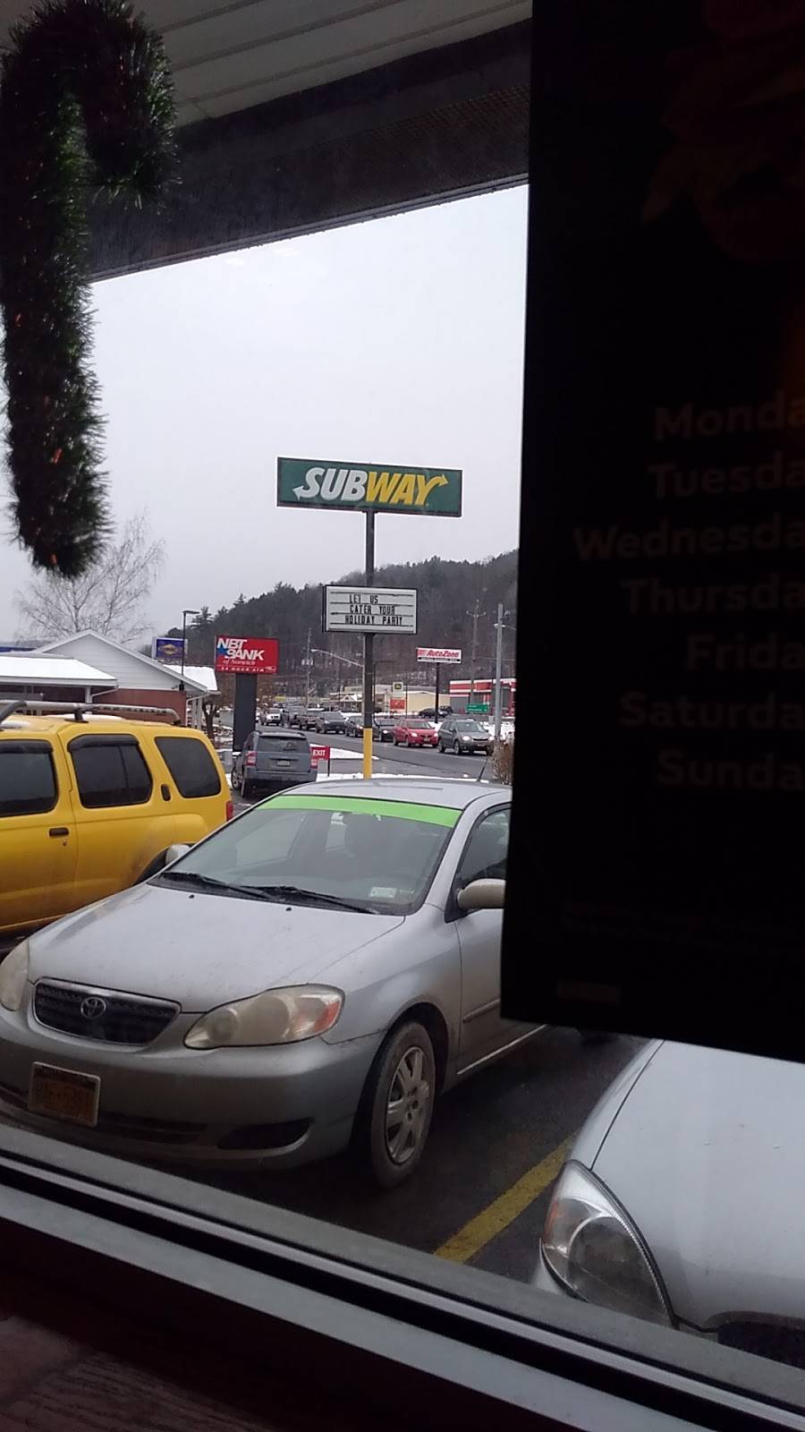 Subway | restaurant | 5636 NY-12, Norwich, NY 13815, USA | 6073366450 OR +1 607-336-6450