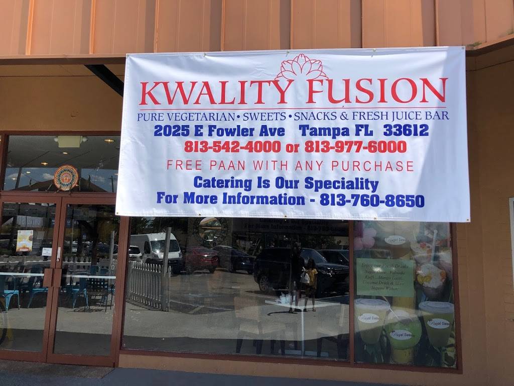 Kwality Fusion | restaurant | 2025 E Fowler Ave, Tampa, FL 33612, USA | 8135424000 OR +1 813-542-4000