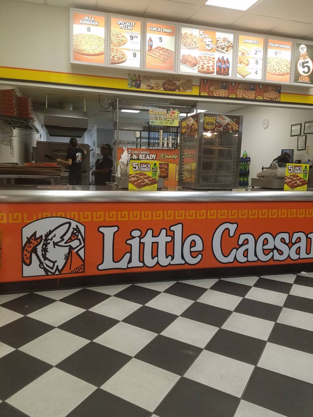 Little Caesars Pizza | meal takeaway | 1050 N Carrier Pkwy, Grand Prairie, TX 75050, USA | 9725049300 OR +1 972-504-9300