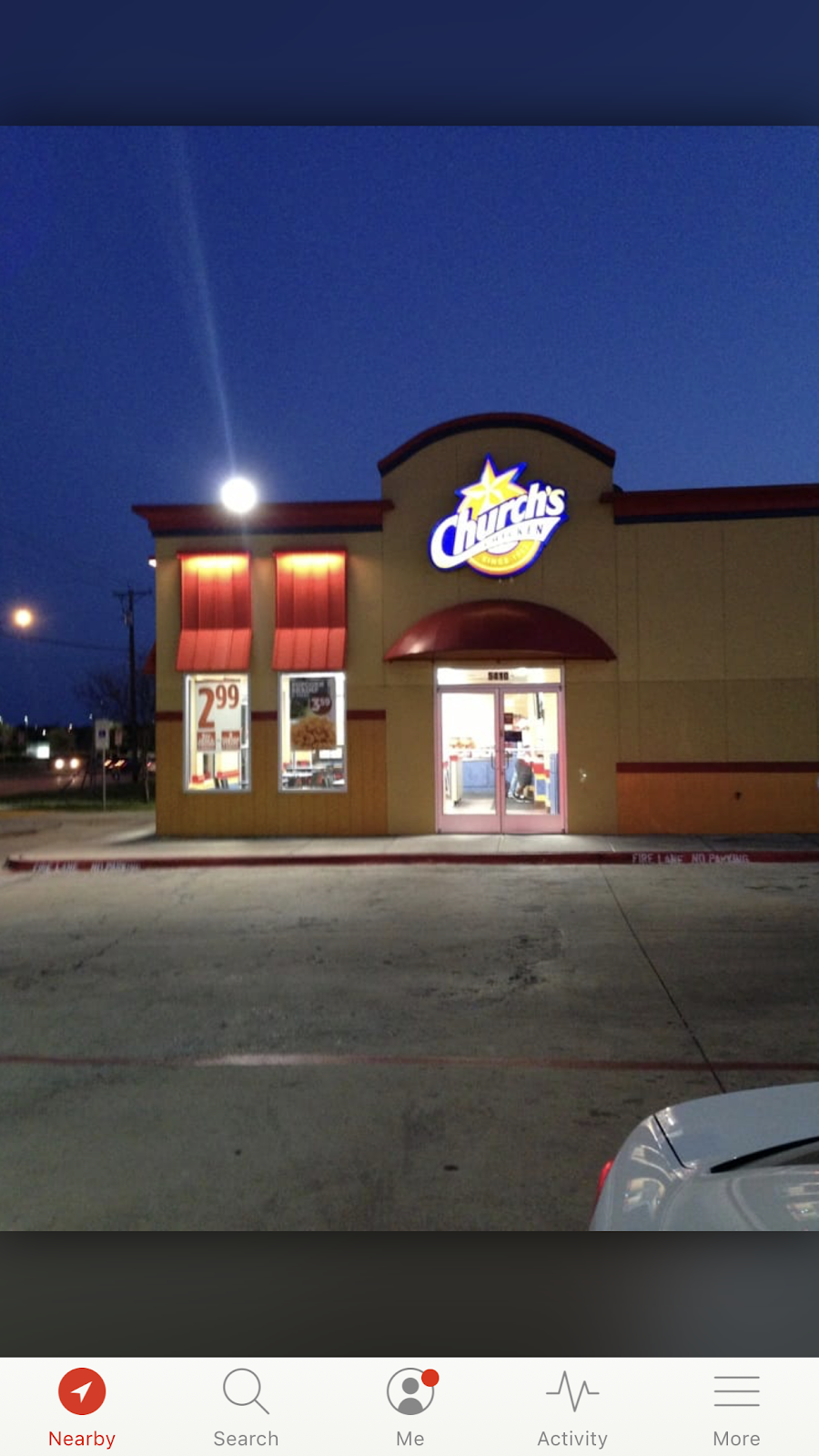 Churchs Chicken | restaurant | 5410 Matlock Rd, Arlington, TX 76018, USA | 8174654456 OR +1 817-465-4456
