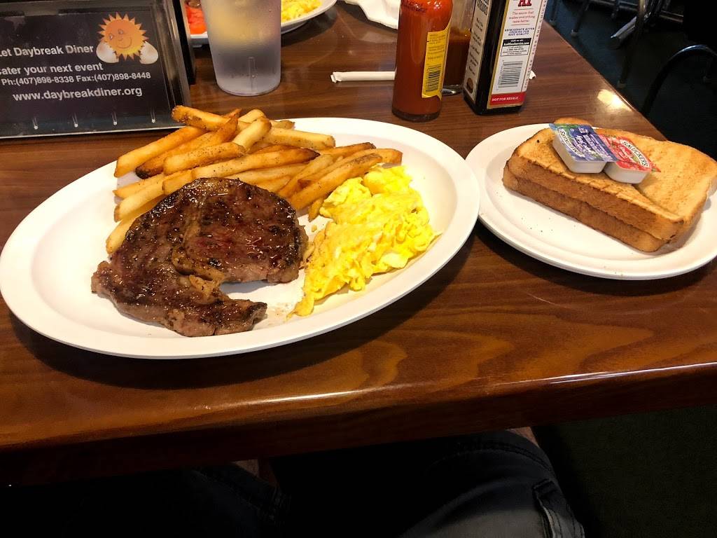 Daybreak Diner | restaurant | 3335 Curry Ford Rd, Orlando, FL 32806, USA | 4078988338 OR +1 407-898-8338