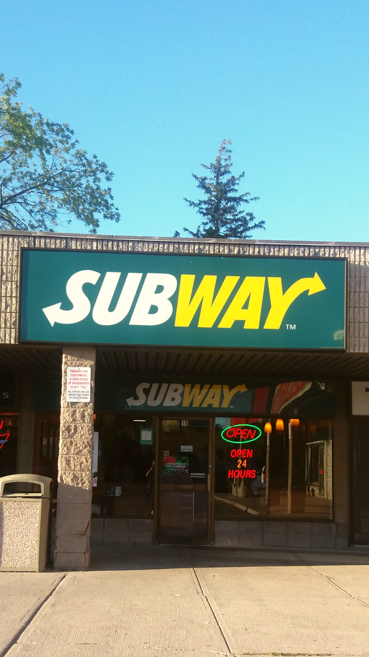 Subway | restaurant | 353 Duckworth St, Barrie, ON L4M 5C2, Canada | 7057218886 OR +1 705-721-8886