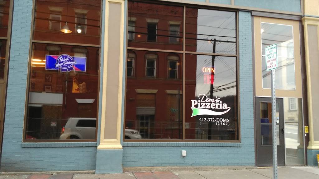 Doms Pizzeria | restaurant | 502 Cavitt Ave, Trafford, PA 15085, USA | 4123723667 OR +1 412-372-3667