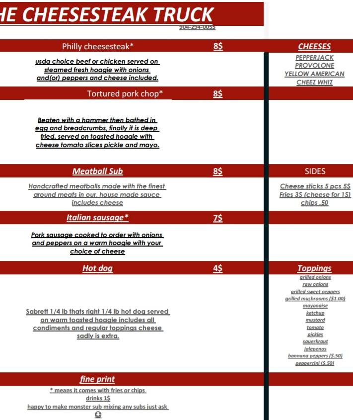 Jax Cheesesteak 2.0 | restaurant | 10143 Beach Blvd, Jacksonville, FL 32246, USA | 9042940055 OR +1 904-294-0055