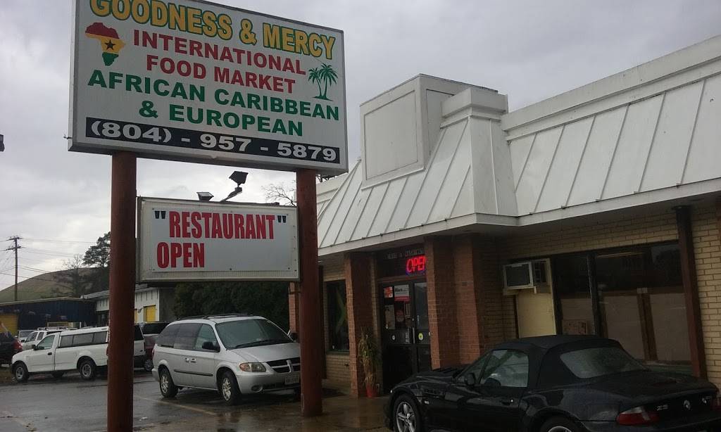 Goodness & Mercy International Food Market | restaurant | 1933 E Washington St, Petersburg, VA 23803, USA | 8049575879 OR +1 804-957-5879