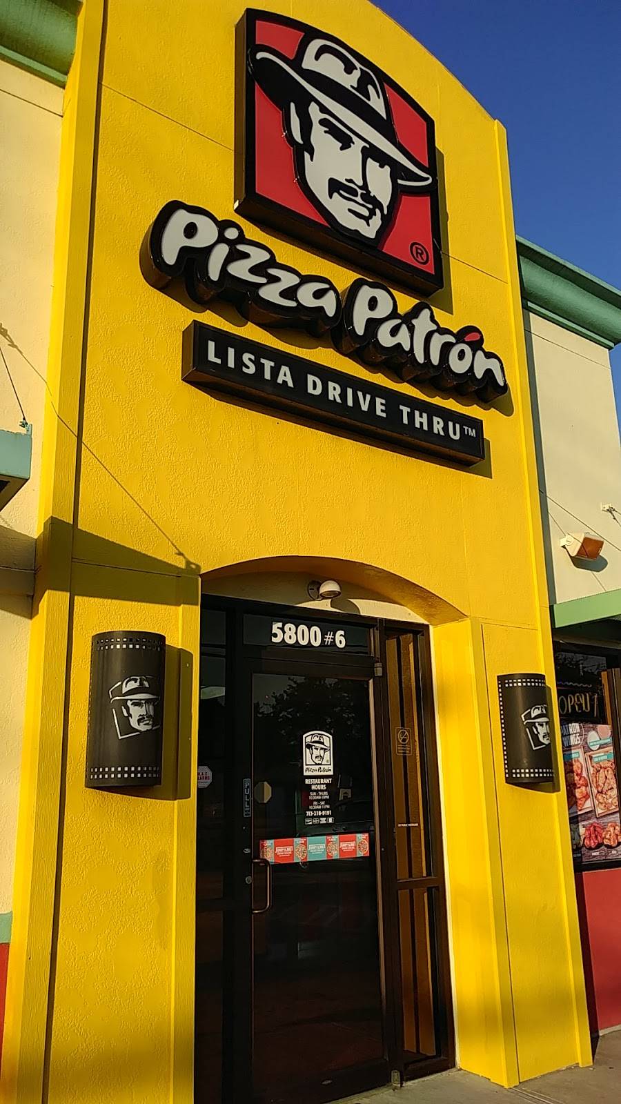 Pizza Patron | meal takeaway | 5800 Bellaire Blvd, Houston, TX 77081, USA | 7132189191 OR +1 713-218-9191