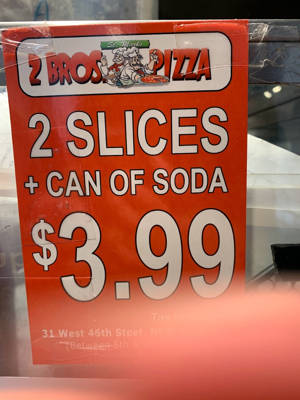 2 Bros Pizza | restaurant | 288 8th Ave, New York, NY 10001, USA | 6464904121 OR +1 646-490-4121