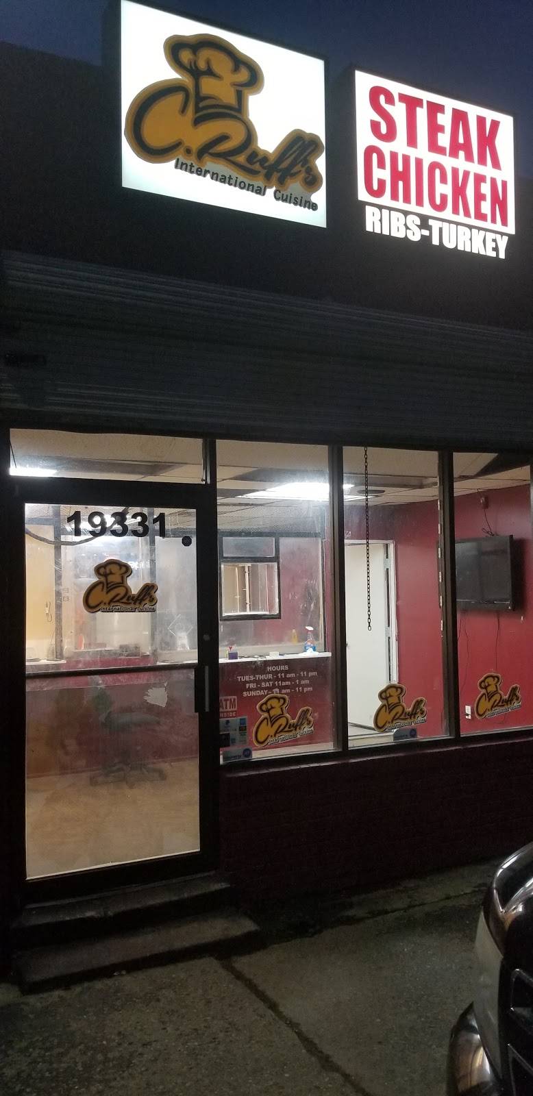 C Ruffs International Cuisine | restaurant | 19331 Joy Rd, Detroit, MI 48228, USA | 3133558077 OR +1 313-355-8077