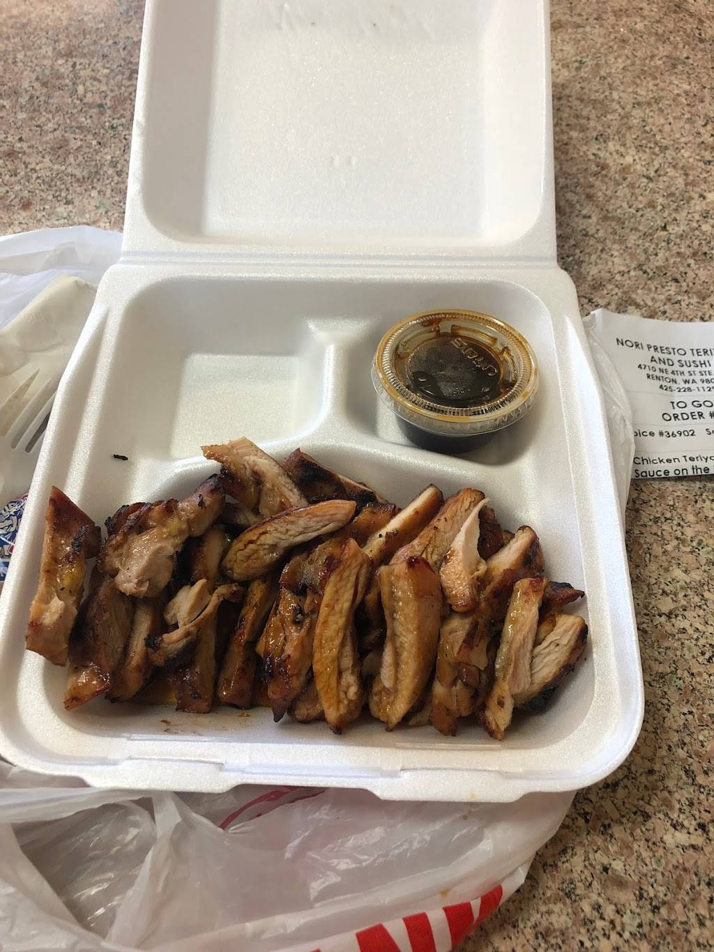 Nori Presto Teriyaki | restaurant | 4710 NE 4th St # C102, Renton, WA 98059, USA | 4252281129 OR +1 425-228-1129
