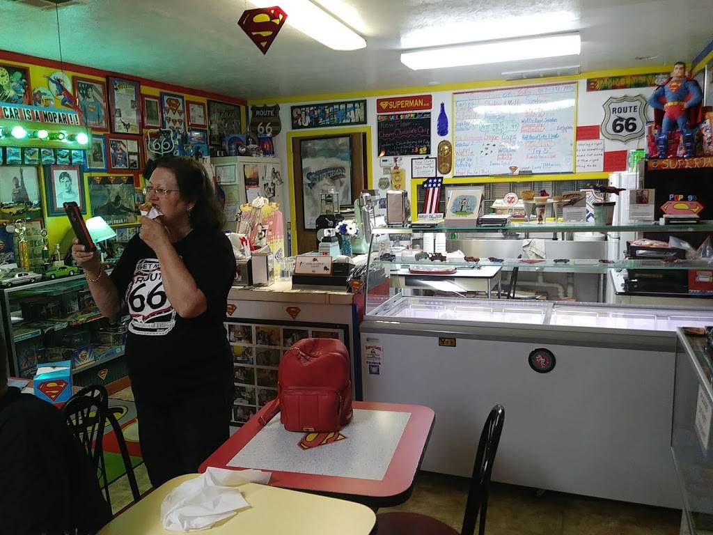 Superman icecream | restaurant | w 64835, 221 W Main St, Carterville, MO 64835, USA | 4173927405 OR +1 417-392-7405