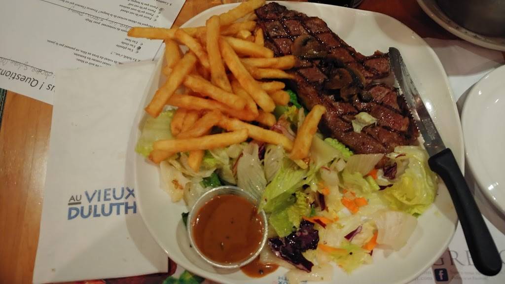 Restaurant Au Vieux Duluth | restaurant | 5079 Boulevard Wilfrid-Hamel, Québec, QC G2E 5G3, Canada | 4188717070 OR +1 418-871-7070