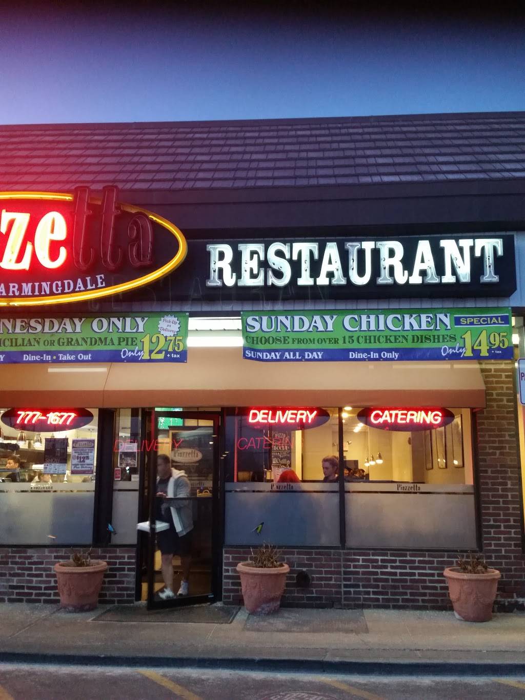 Piazzetta Of East Farmingdale | restaurant | 1031 Fulton St, Farmingdale, NY 11735, USA | 6317771677 OR +1 631-777-1677