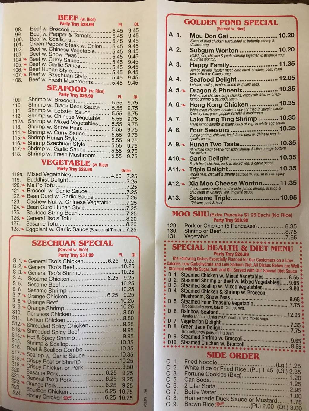 Golden Pond | restaurant | 851 Fetzner Rd, Rochester, NY 14626, USA | 5852275000 OR +1 585-227-5000