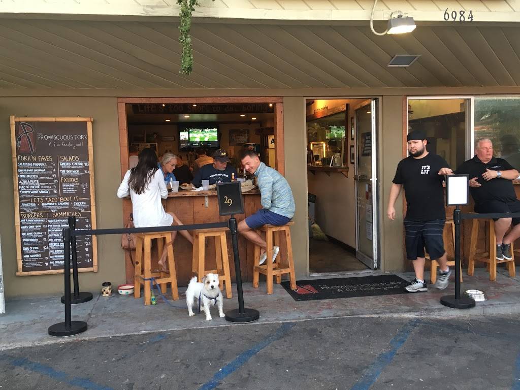 The Promiscuous Fork | restaurant | 6984 La Jolla Blvd, La Jolla, CA 92037, USA | 8584543663 OR +1 858-454-3663