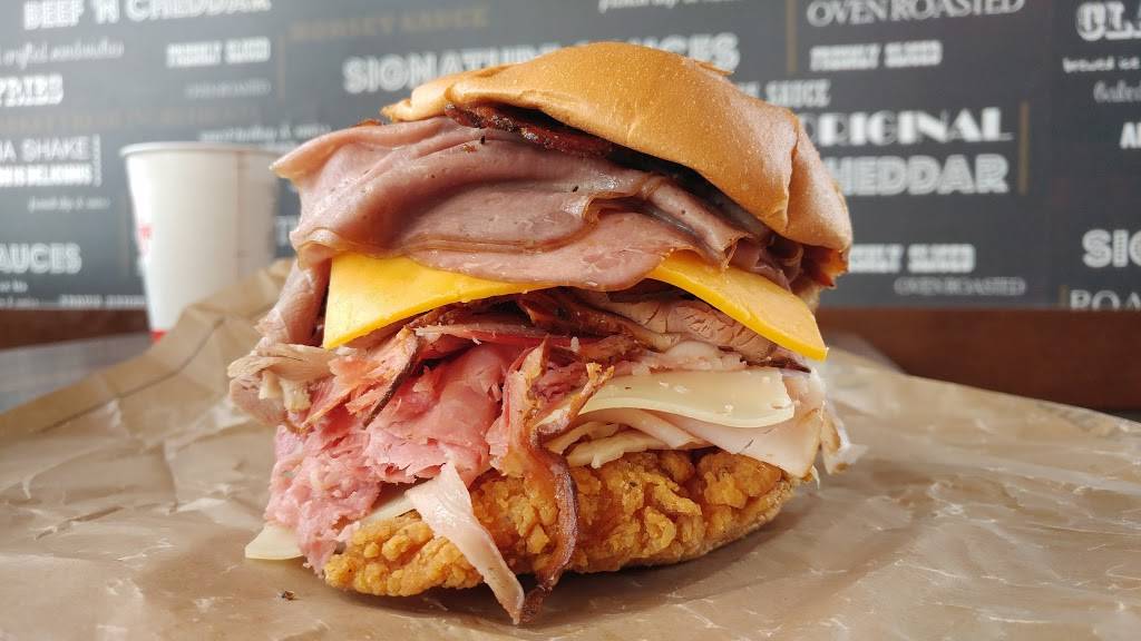 Arbys | restaurant | 575 Ann Arbor Rd W, Plymouth, MI 48170, USA | 7344596765 OR +1 734-459-6765