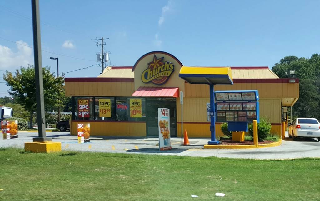 Churchs Chicken | restaurant | 5148 Old National Hwy, College Park, GA 30349, USA | 4047634221 OR +1 404-763-4221