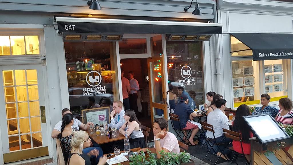 Upright Brew House | restaurant | 547 Hudson St, New York, NY 10014, USA | 2128109944 OR +1 212-810-9944