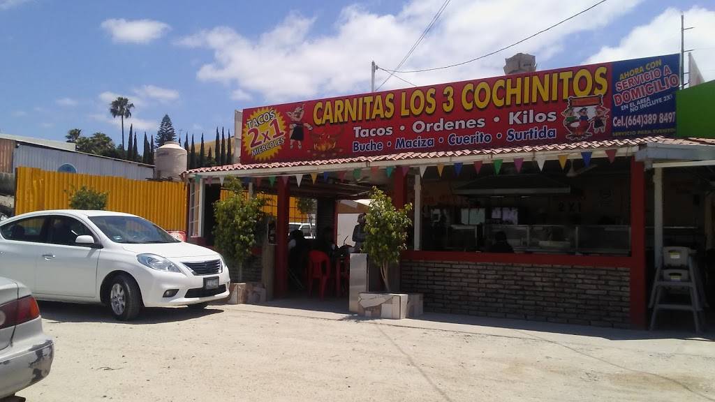 Carnitas los tres cochinitos | restaurant | Tijuana - Tecate Km 23.5, El Realito, Tijuana, B.C., Mexico | 0446643898497 OR +52 1 664 389 8497