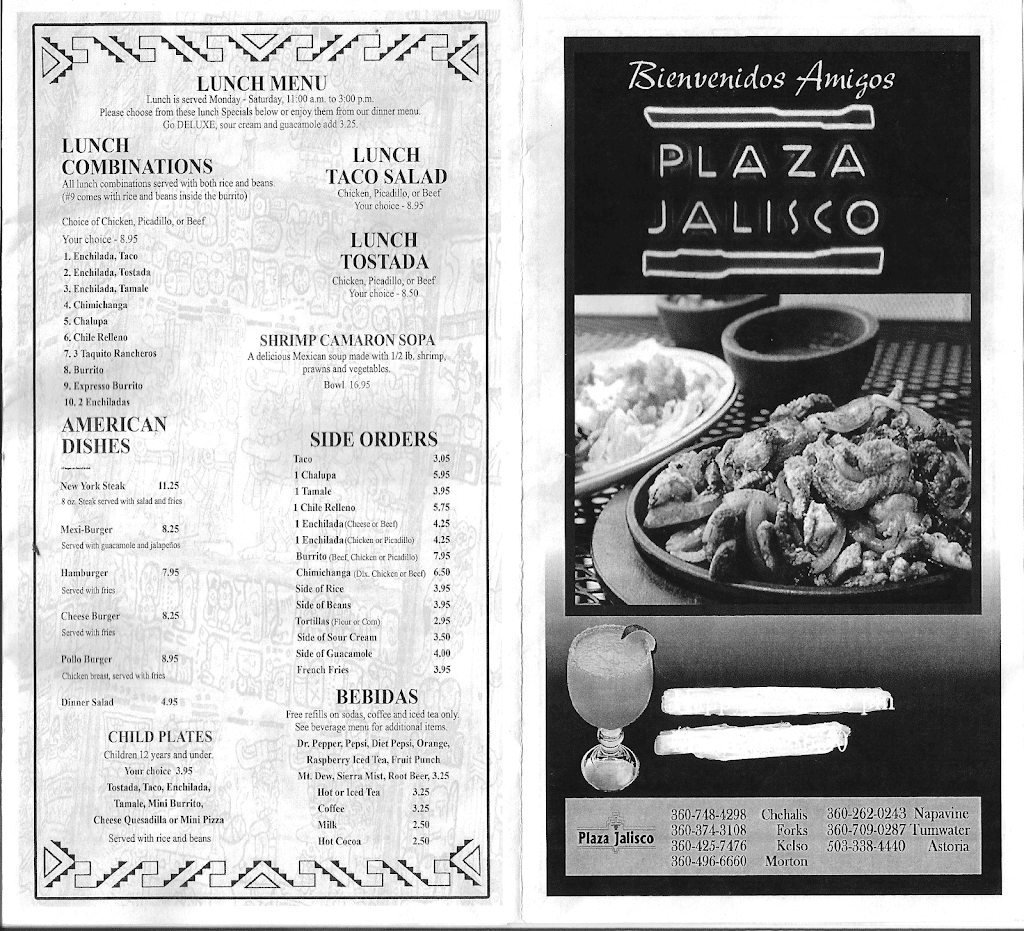 Plaza Jalisco | restaurant | 200 Westlake Ave, Morton, WA 98356, USA | 3604966660 OR +1 360-496-6660