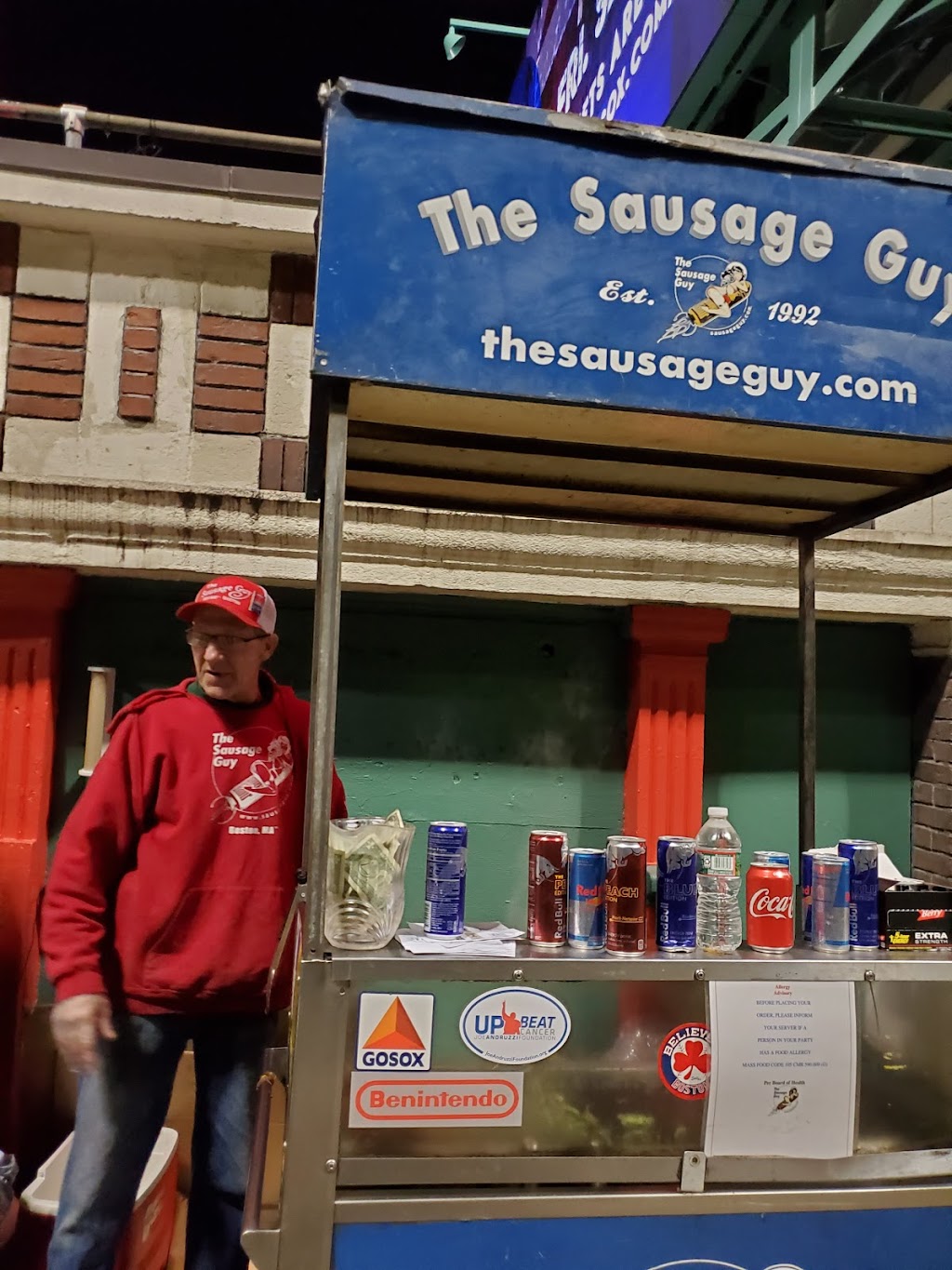 The Sausage Guy | meal takeaway | 49 Lansdowne St, Boston, MA 02215, USA | 6175922677 OR +1 617-592-2677