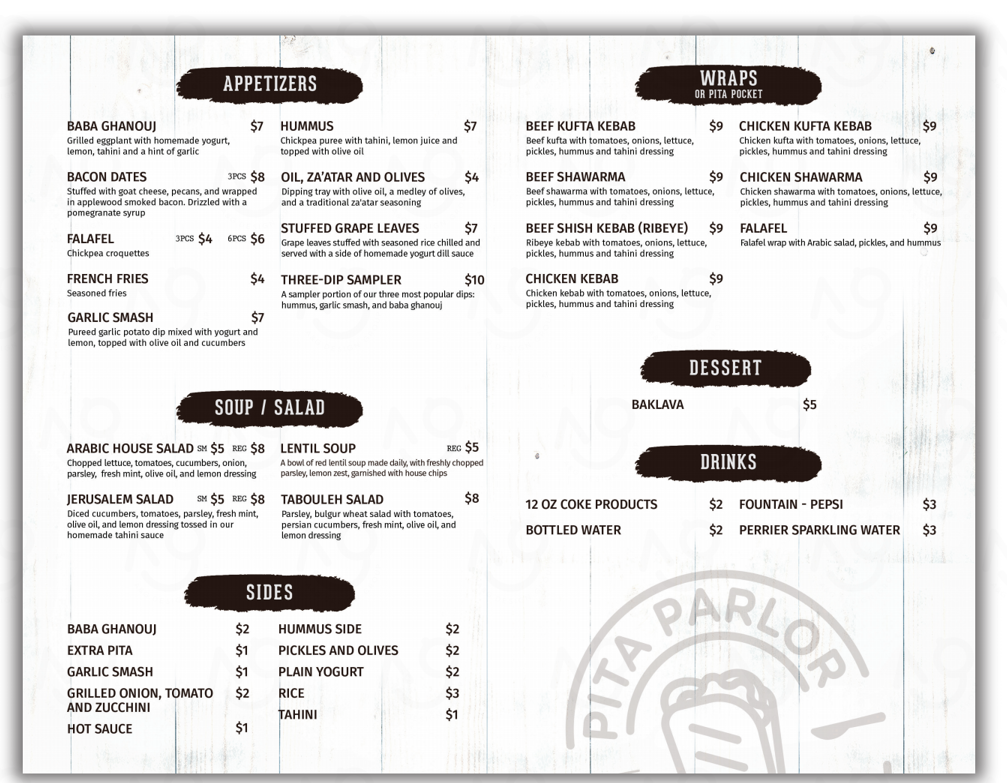 Pita Parlor | restaurant | 2340 N California Ave Suite B, Chicago, IL 60647, USA | 7737703773 OR +1 773-770-3773