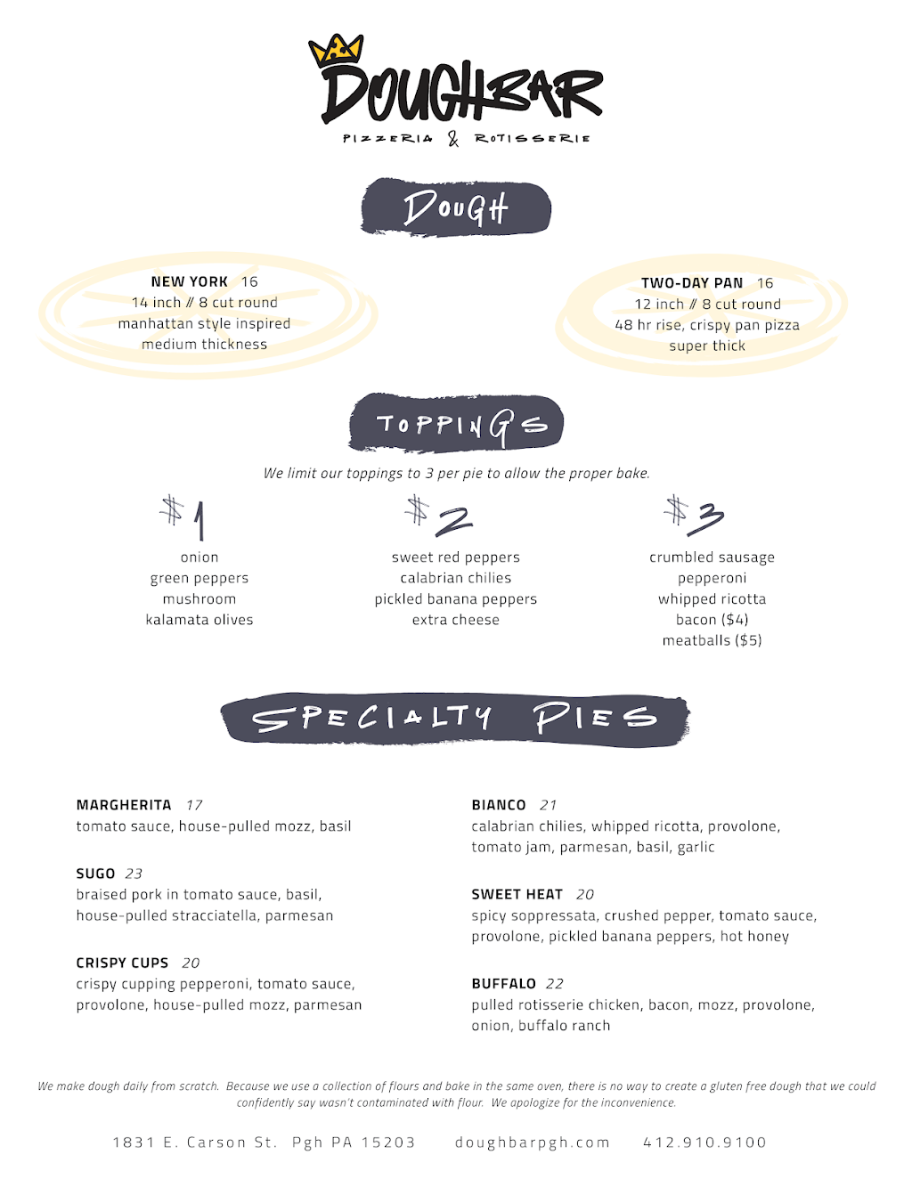 Doughbar | restaurant | 1831 E Carson St, Pittsburgh, PA 15203, USA | 4129109100 OR +1 412-910-9100