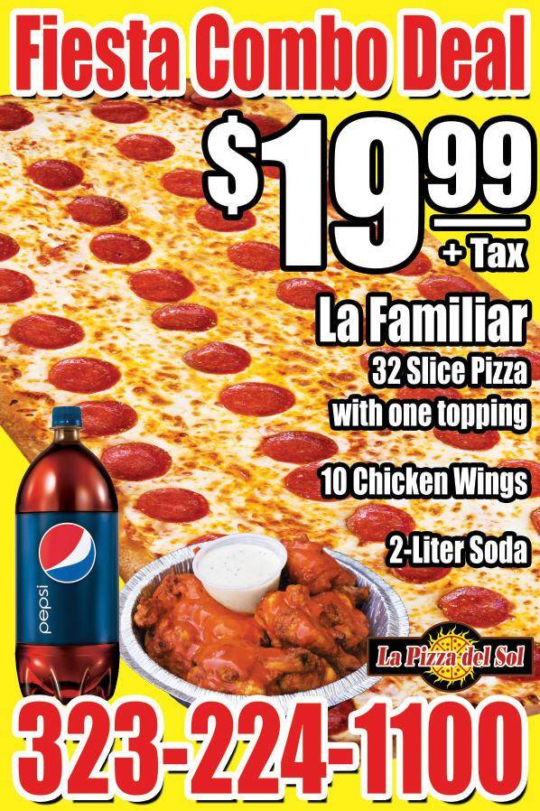 La Pizza Del Sol | meal takeaway | 1883 Daly St #105, Los Angeles, CA 90031, USA | 3232241100 OR +1 323-224-1100