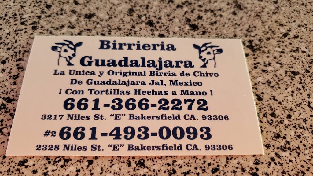 Birrieria Guadalajara #2 | restaurant | 2328 Niles St, Bakersfield, CA 93306, USA | 6614930093 OR +1 661-493-0093