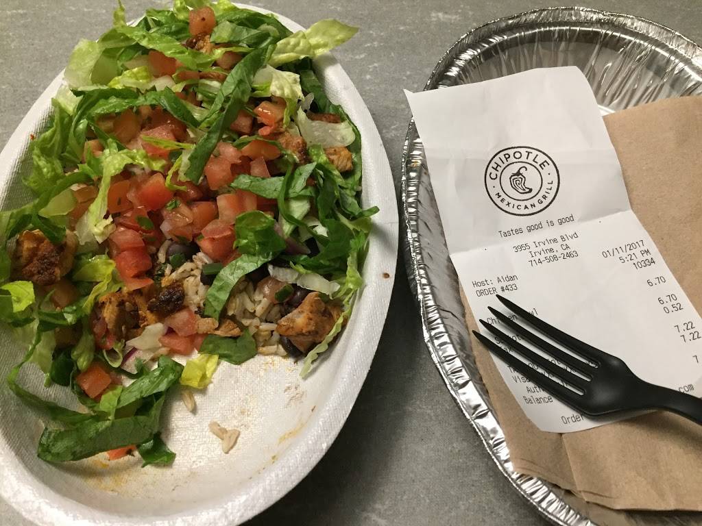 Chipotle Mexican Grill | restaurant | 3955 Irvine Blvd, Irvine, CA 92602, USA | 7145082463 OR +1 714-508-2463