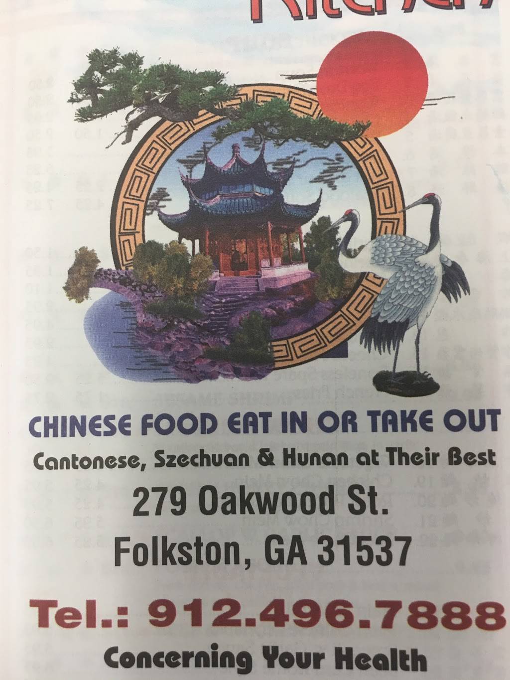 Asian Kitchen | restaurant | 279 Oakwood St, Folkston, GA 31537, USA | 9124967888 OR +1 912-496-7888