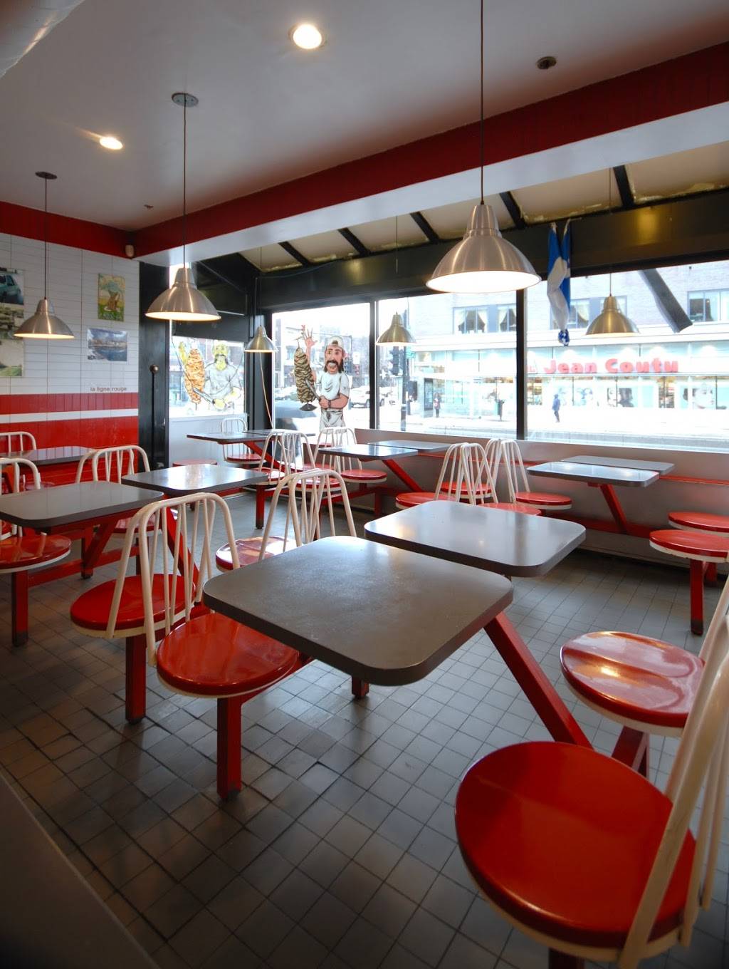 La Ligne Rouge - Gyros - Souvlaki - Doner Kebab - Subs - Burgers | restaurant | 414 Rue Jean-Talon, Montréal, QC H2R 1T5, Canada | 5142772222 OR +1 514-277-2222