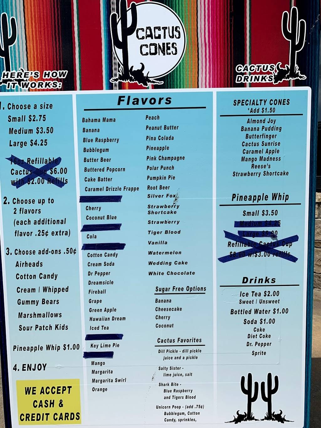 Cactus Cones | restaurant | 13729 OK-51, Coweta, OK 74429, USA | 9188878187 OR +1 918-887-8187