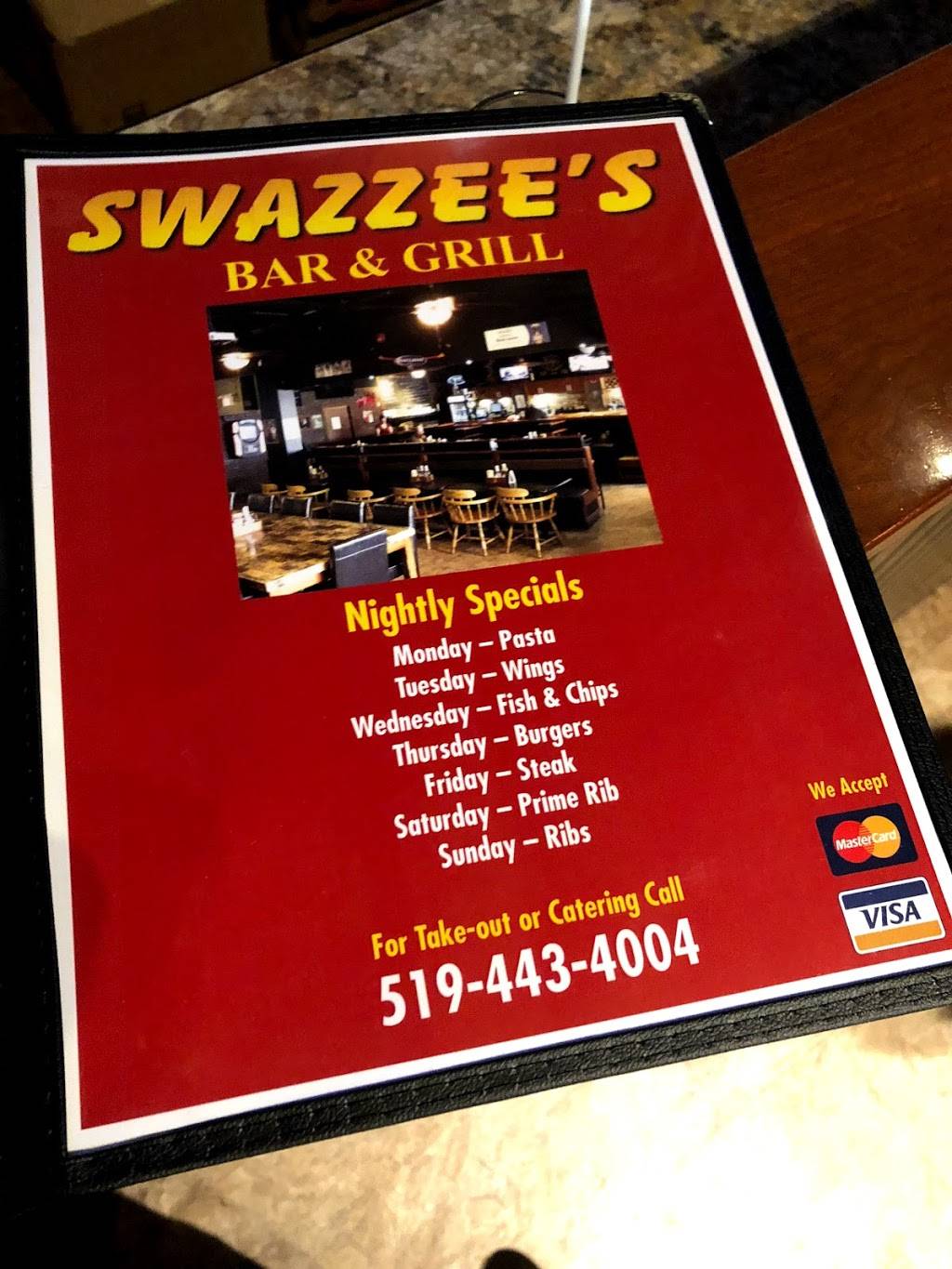 Swazzees | restaurant | 792 Old Hwy 24, Waterford, ON N0E 1Y0, Canada | 5194434004 OR +1 519-443-4004