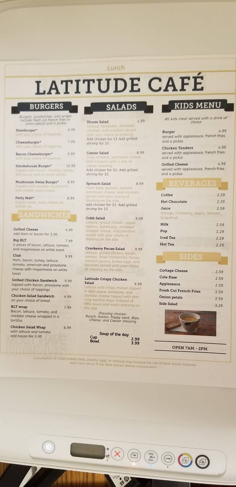 Latitude cafe | restaurant | 306 W Main St, Marblehead, OH 43440, USA | 4197027004 OR +1 419-702-7004