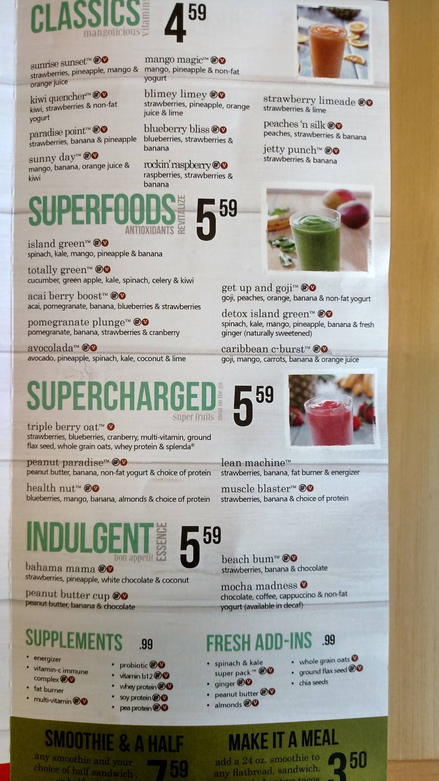 Tropical Smoothie Cafe | restaurant | 3810 W Neptune St, Tampa, FL 33629, USA | 8133742245 OR +1 813-374-2245