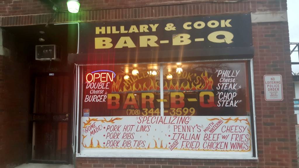 Hillary & Cooks Bar - B- Que | restaurant | 1200 S 17th Ave, Maywood, IL 60153, USA | 7083443599 OR +1 708-344-3599