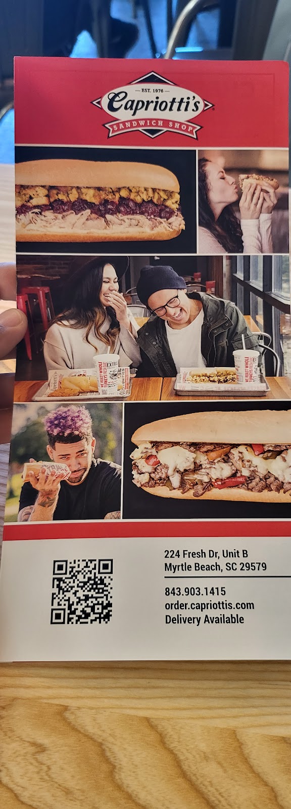 Capriottis Sandwich Shop | restaurant | 224 Fresh Dr Unit B, Myrtle Beach, SC 29579, USA | 8439031415 OR +1 843-903-1415
