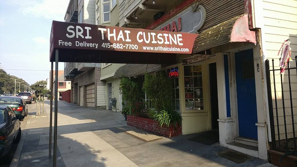 Sri Thai Cuisine | restaurant | 4621 Lincoln Way, San Francisco, CA 94122, USA | 4156827700 OR +1 415-682-7700