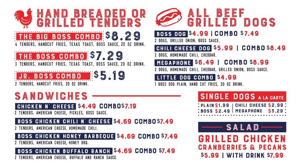 Boss Chicken and Custard | restaurant | 9100 Dyer St suite b, El Paso, TX 79924, USA | 9152062674 OR +1 915-206-2674